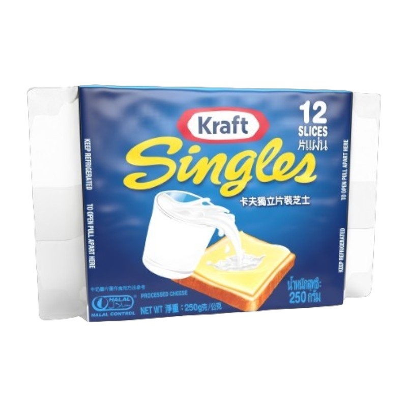 KRAFT SINGLES CHEESE  12 S, , large