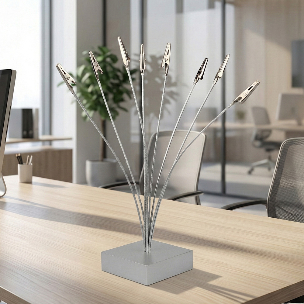 8爪相片夾 金屬鱷魚夾 支架 留言夾 照片夾 名片夾 婚禮桌飾 菜單夾 辦公桌收納 極簡工業風 名片夾 桌夾 婚禮小物, , large