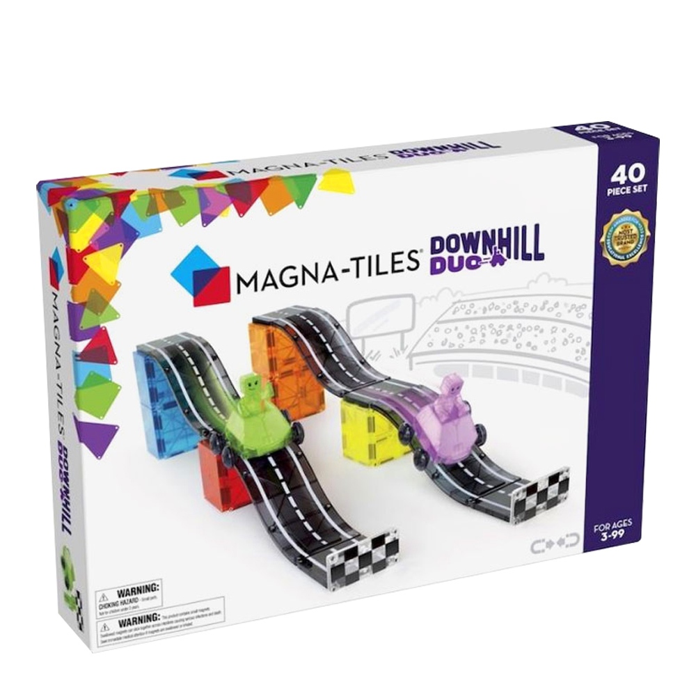 Magna-Tiles 磁力積木-魔幻磁力奔馳雙車40件組, , large