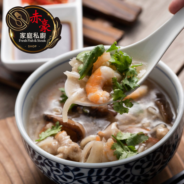 Classic Taiwanese Seafood Thick Soup with Scallop & Shrimp, , large