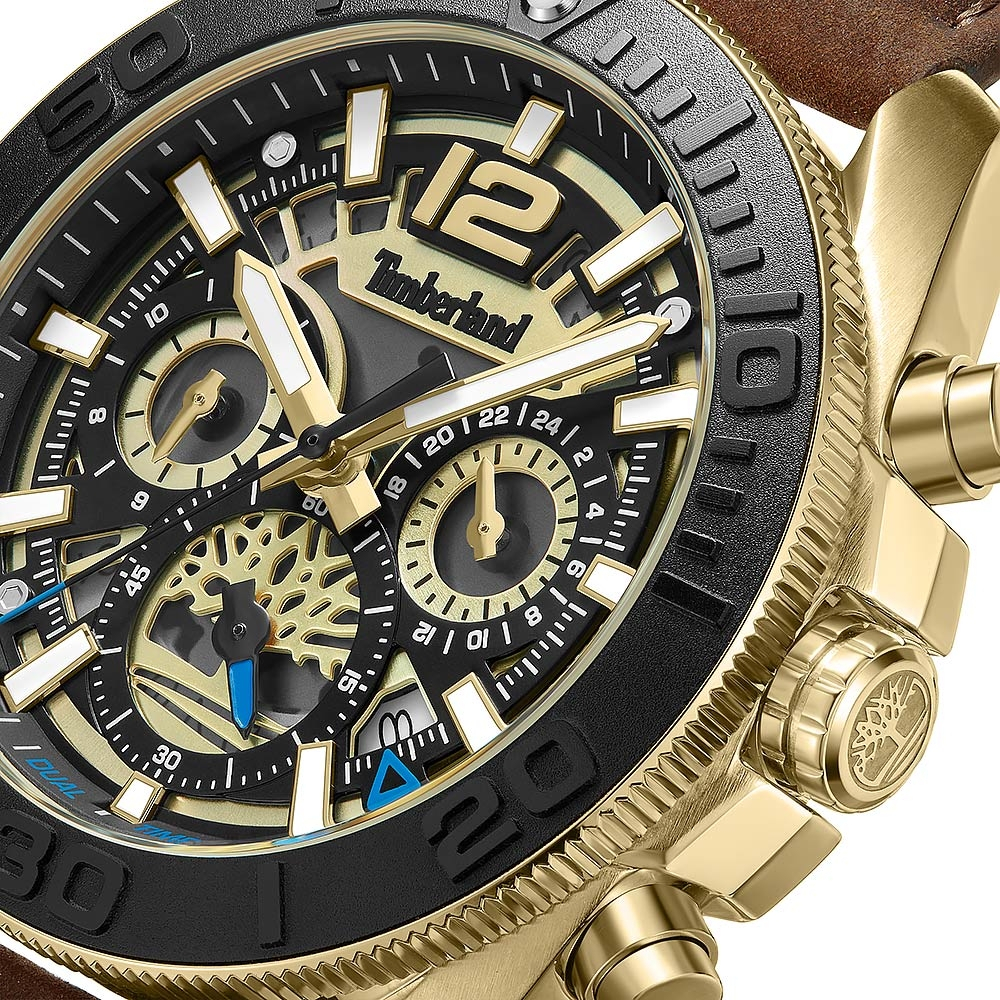 Timberland 天柏嵐 三眼多功能手錶-44mm TDWGF0041702, , large