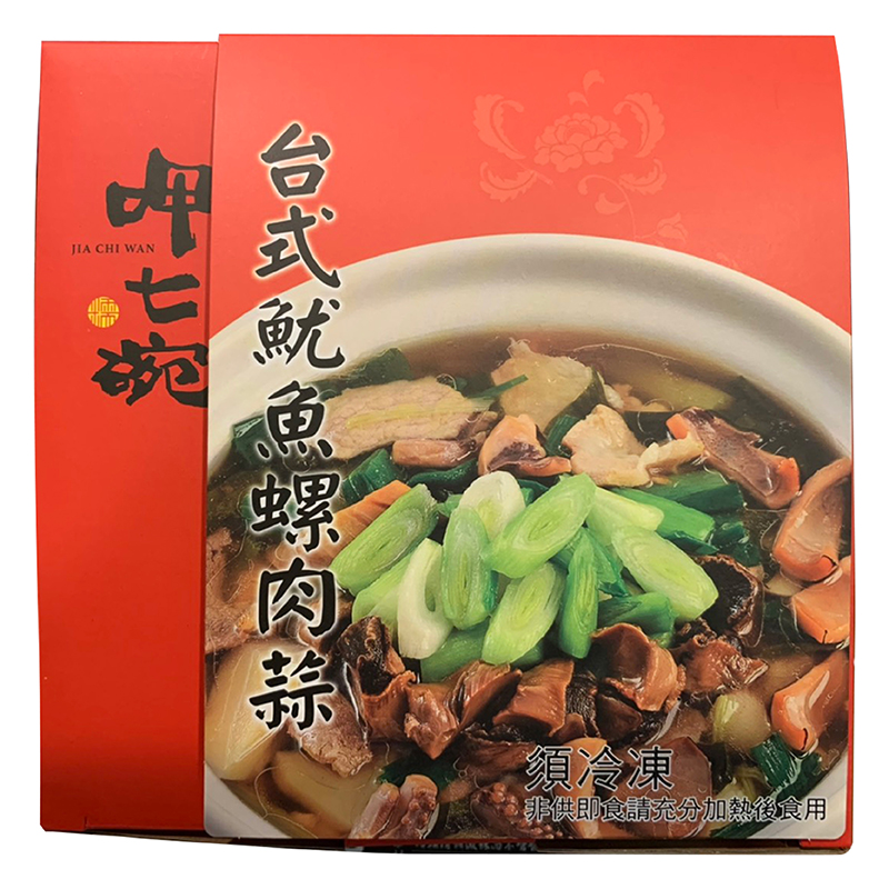 呷七碗 台式魷魚螺肉蒜1500g(冷凍), , large