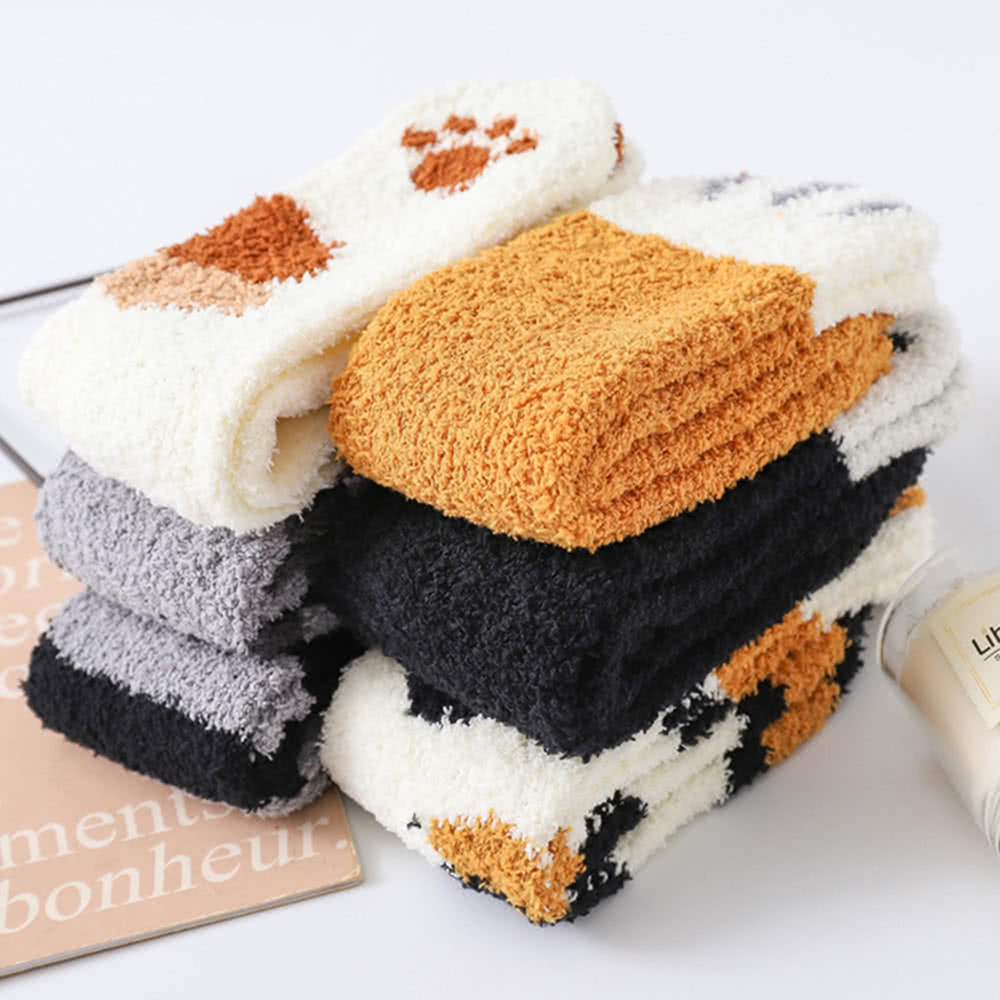 Coral Fleece Thermal Socks, , large