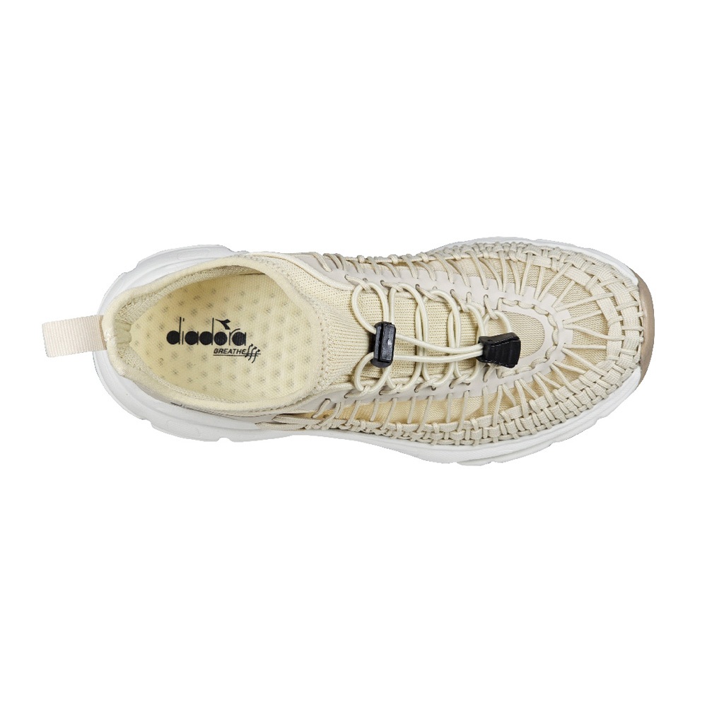 DIADORA迪亞多那 編織戶外輕旅鞋 女運動鞋 休閒鞋 女鞋 輕量 透氣 散熱 排濕 彈性 耐穿 耐磨 止滑 米 黑, 黑,24.5, large