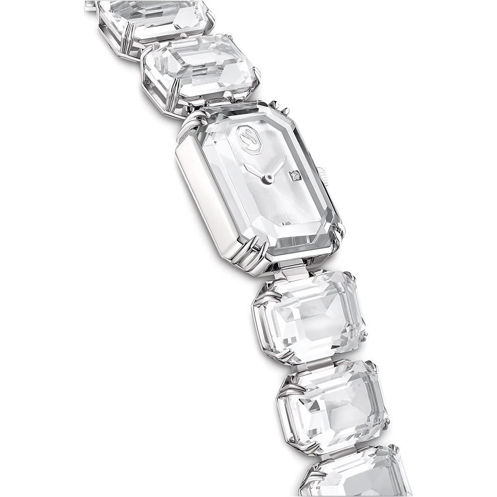 SWAROVSKI 施華洛世奇 八角方形水晶手鍊手錶 女錶-23x17mm(5621173), , large