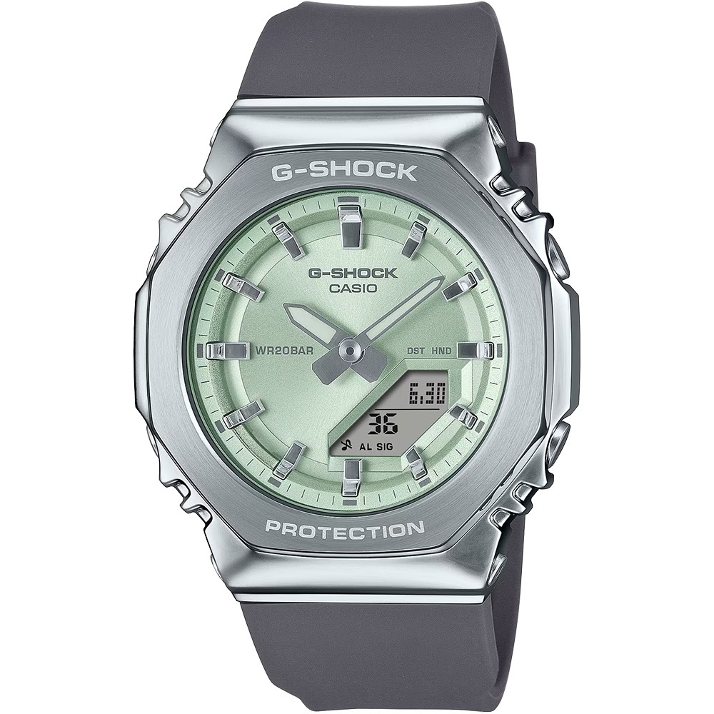CASIO 卡西歐 G-SHOCK 粉彩金屬八角手錶 女錶 GM-S2110-3A, , large