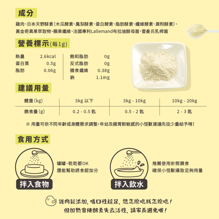 怪獸部落-每日酵素40g-雞肉, , large