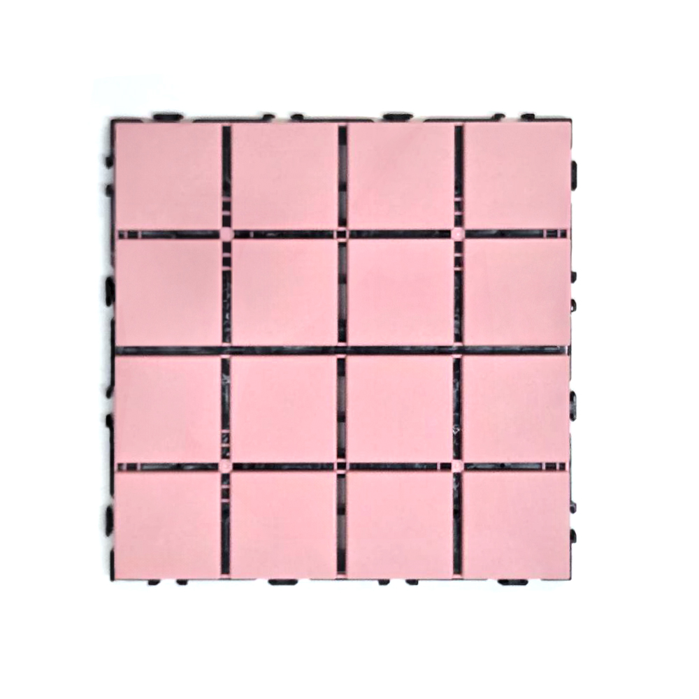 【Monster】B+ Japanese Tile Waterproof Interlocking Floor Mat Single Piece (30x30cm) -Cherry Blossom Pink