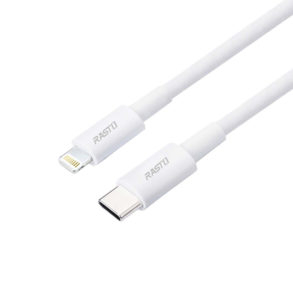 RASTO RX44 Apple Fast Charging Cable 2M Type-C to Lightning PD Fast Charging 20W Charging Transmission 2-in-1, , large