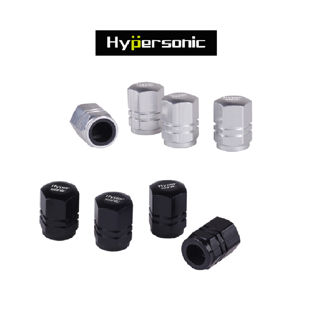 Hypersonic 鋁雙層氣嘴蓋4入(白金), , large