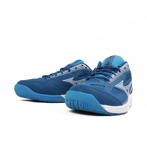 Mizuno Sky Blaster 3 男女 羽球鞋 桌球 寬楦 運動 訓練 基本款 深藍 [71GA234512], , large