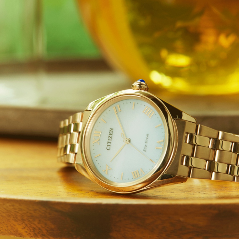 CITIZEN 星辰 L系列 光動能大三針女錶 EM1143-81X, , large