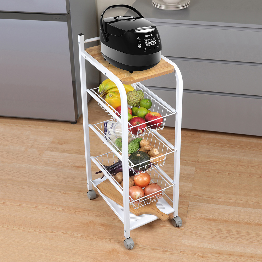 《C&B》廚房隙縫收納五層置物架推車電器架/台灣生產, , large