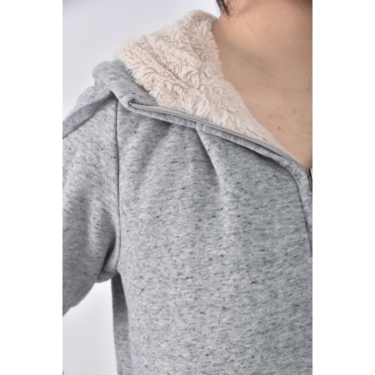 (L) uniqlo內刷毛灰色外套二手衣, , large