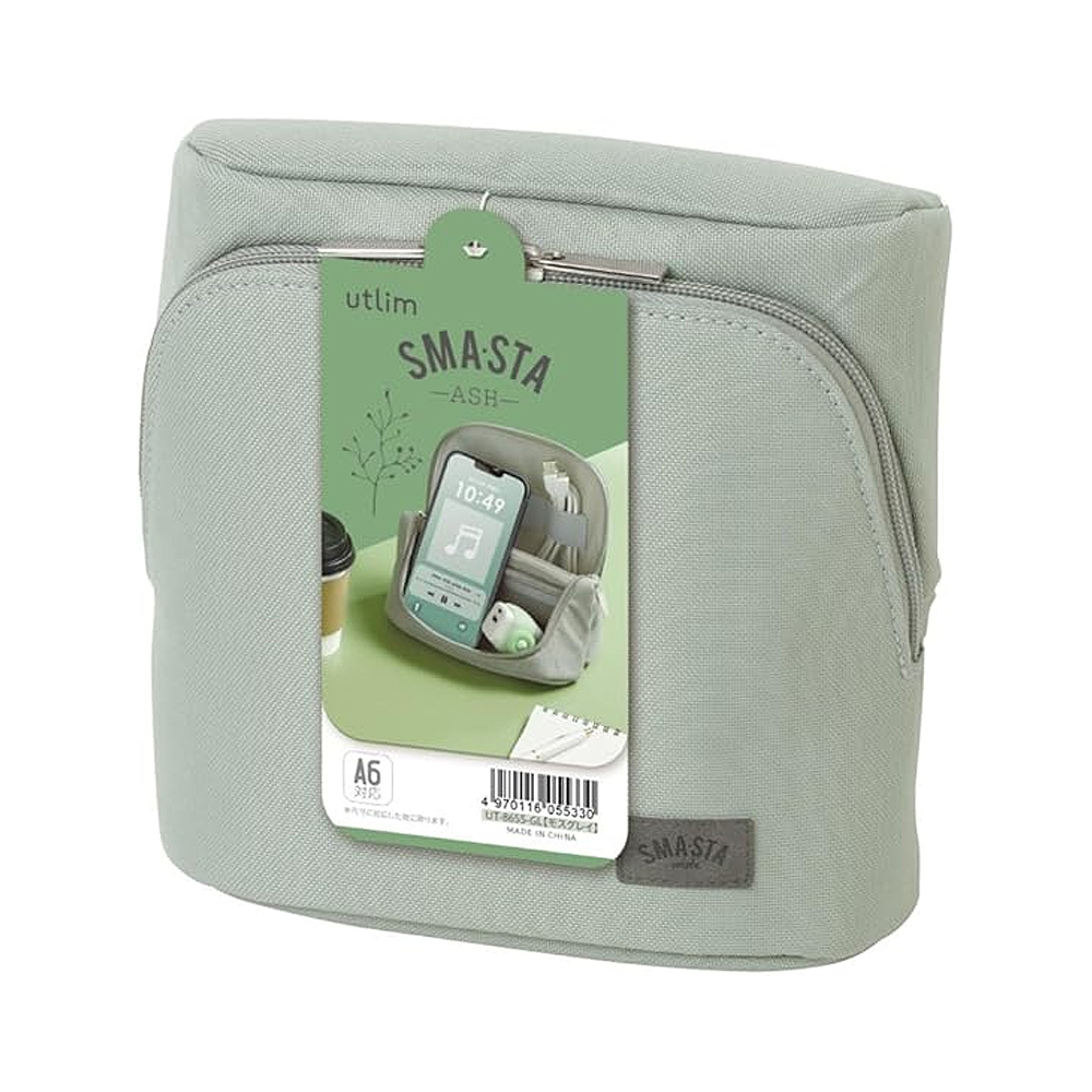 【龍品文創】日本SONIC UT-8655 柔光站立收納包-D星空沉穩灰, , large