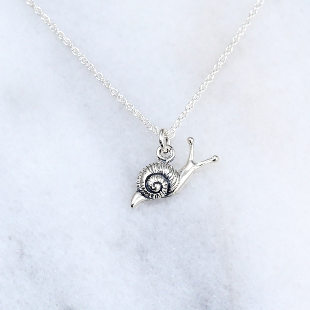 【Angel & Me】Snail s925 sterling silver necklace Valentine Day Birthday gift, , large