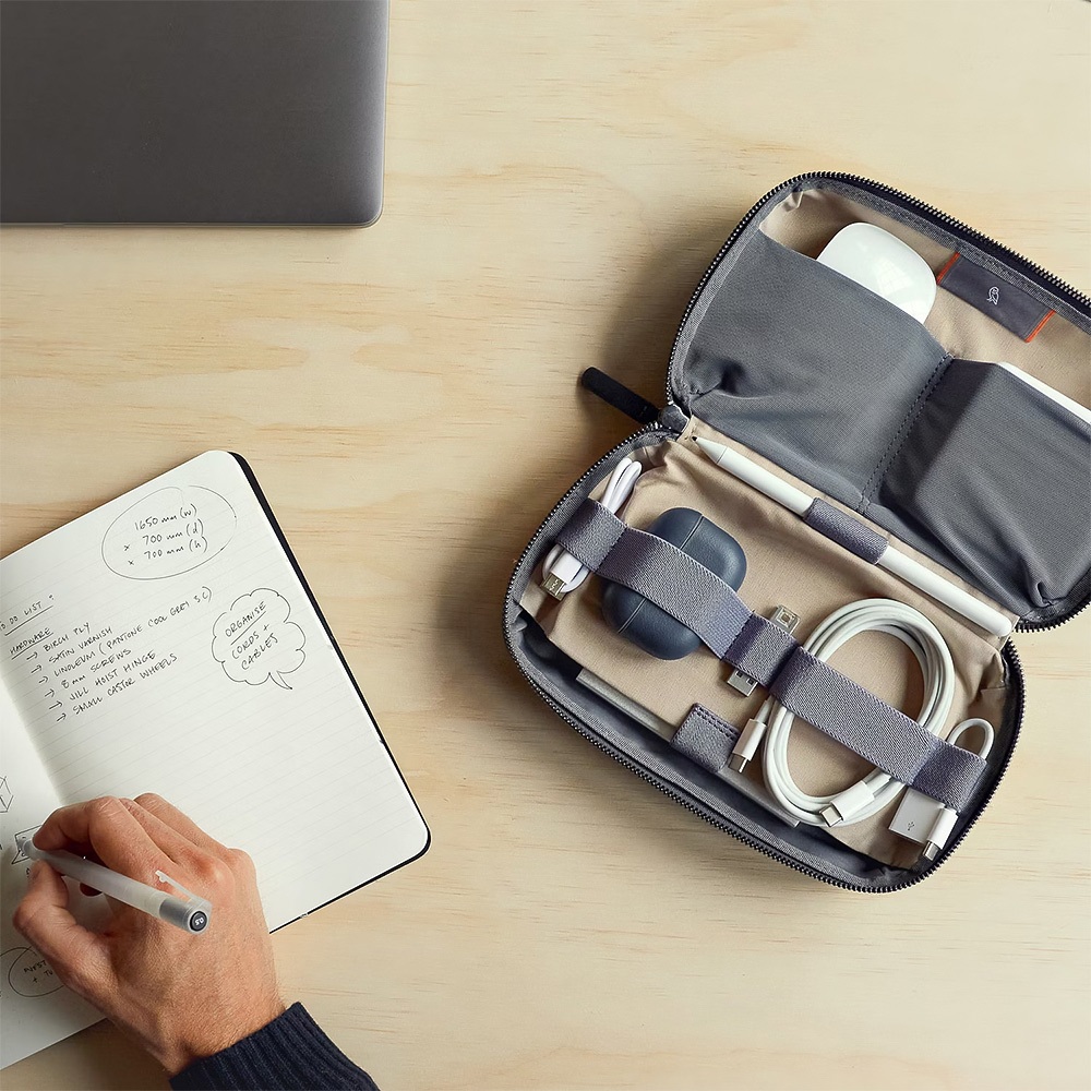 Bellroy Tech Kit 專用3C收納包 隨身包-橘棕色, , large