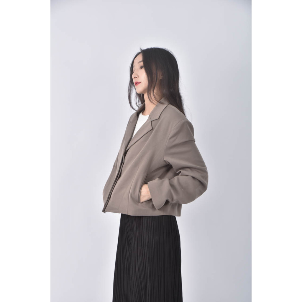 (S) agnes b西裝棕色外套二手衣, , large