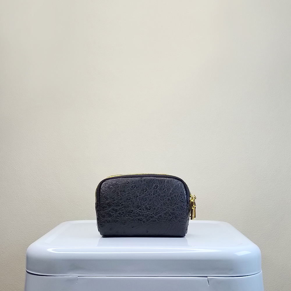 【M2nd】 Ostrich  Multipurpose purse, , large