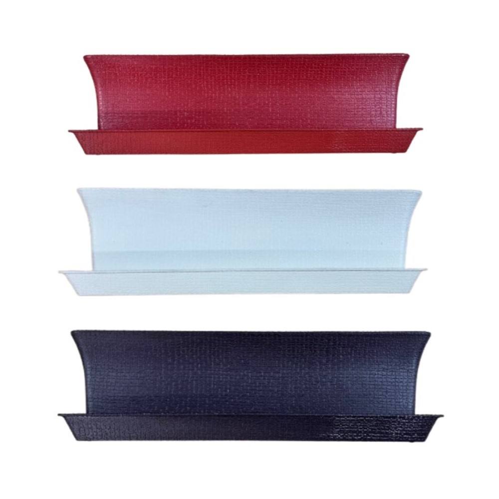 【向花緣】26公分長形花槽、長方盆(含底盤) - 磚紅色