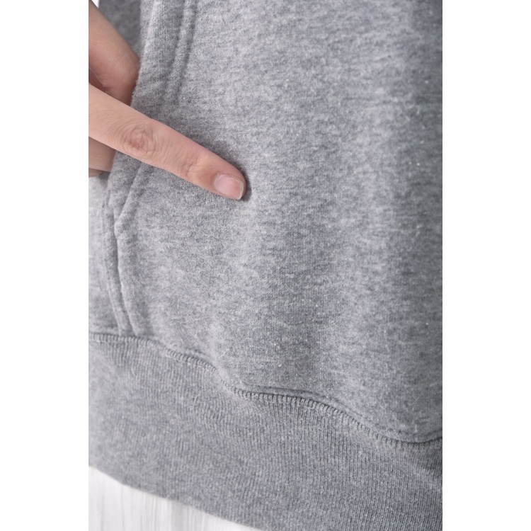 (L) united athle質感棉質連帽灰色長袖上衣二手衣, , large