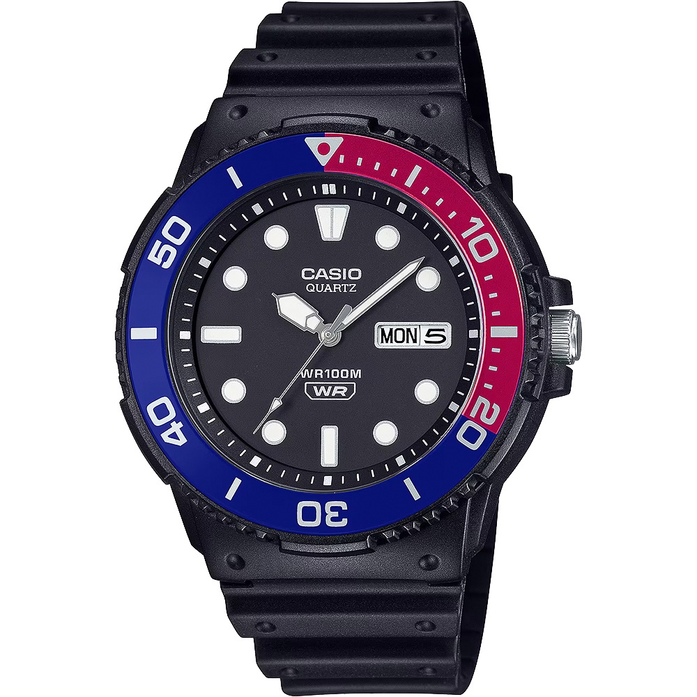 CASIO 卡西歐 潛水運動風手錶-可樂圈 MRW-230H-1E2V, , large