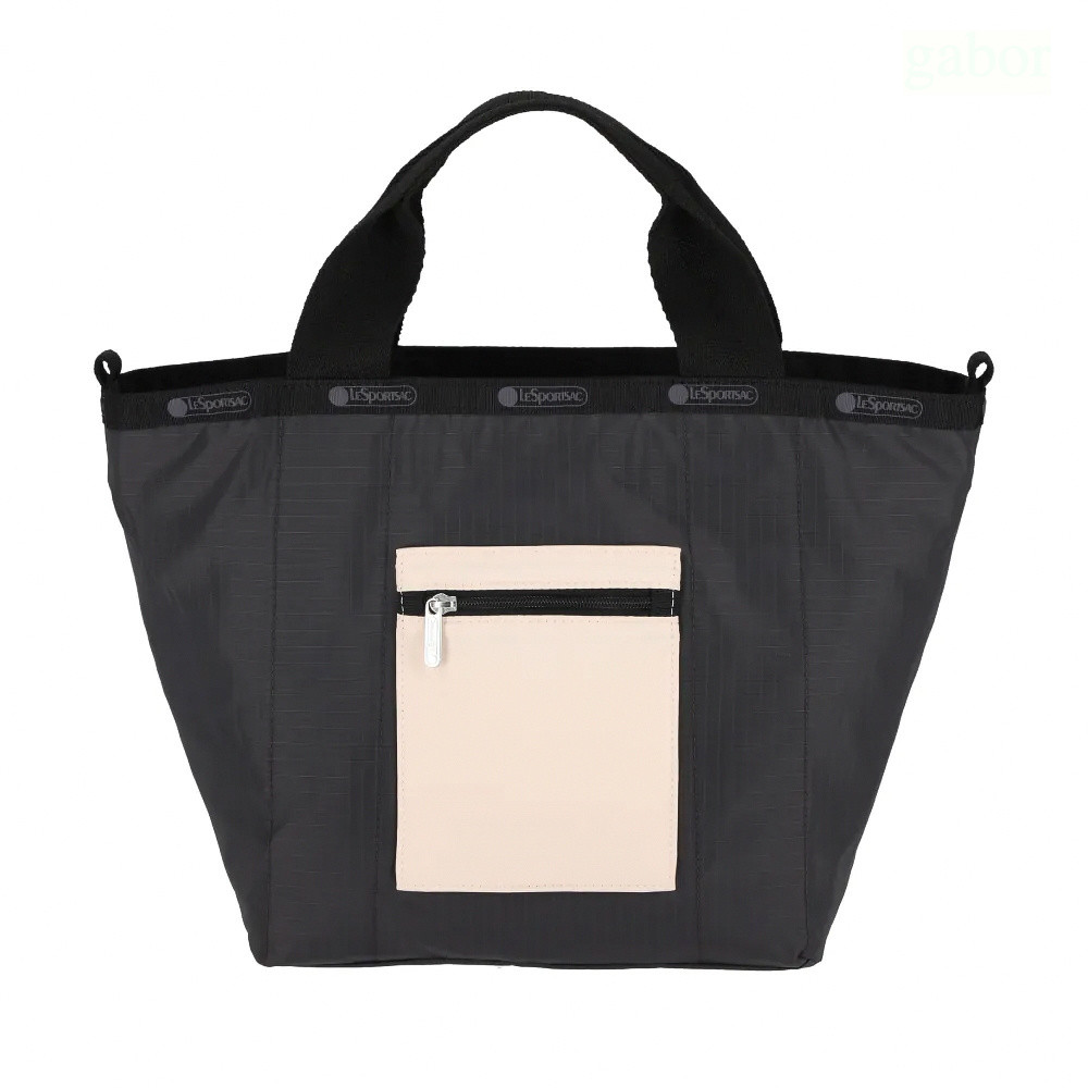 Lesportsac Small Reversible Pocket Tote 小型雙面托特包 送禮-晨曦桃, , large