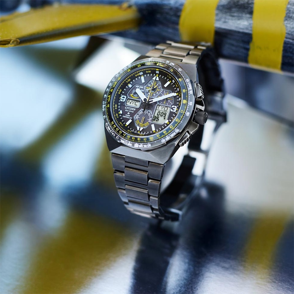 CITIZEN 星辰 Promaster 藍天使 黑鷹 限量航空光動能電波錶 JY8127-59E, , large