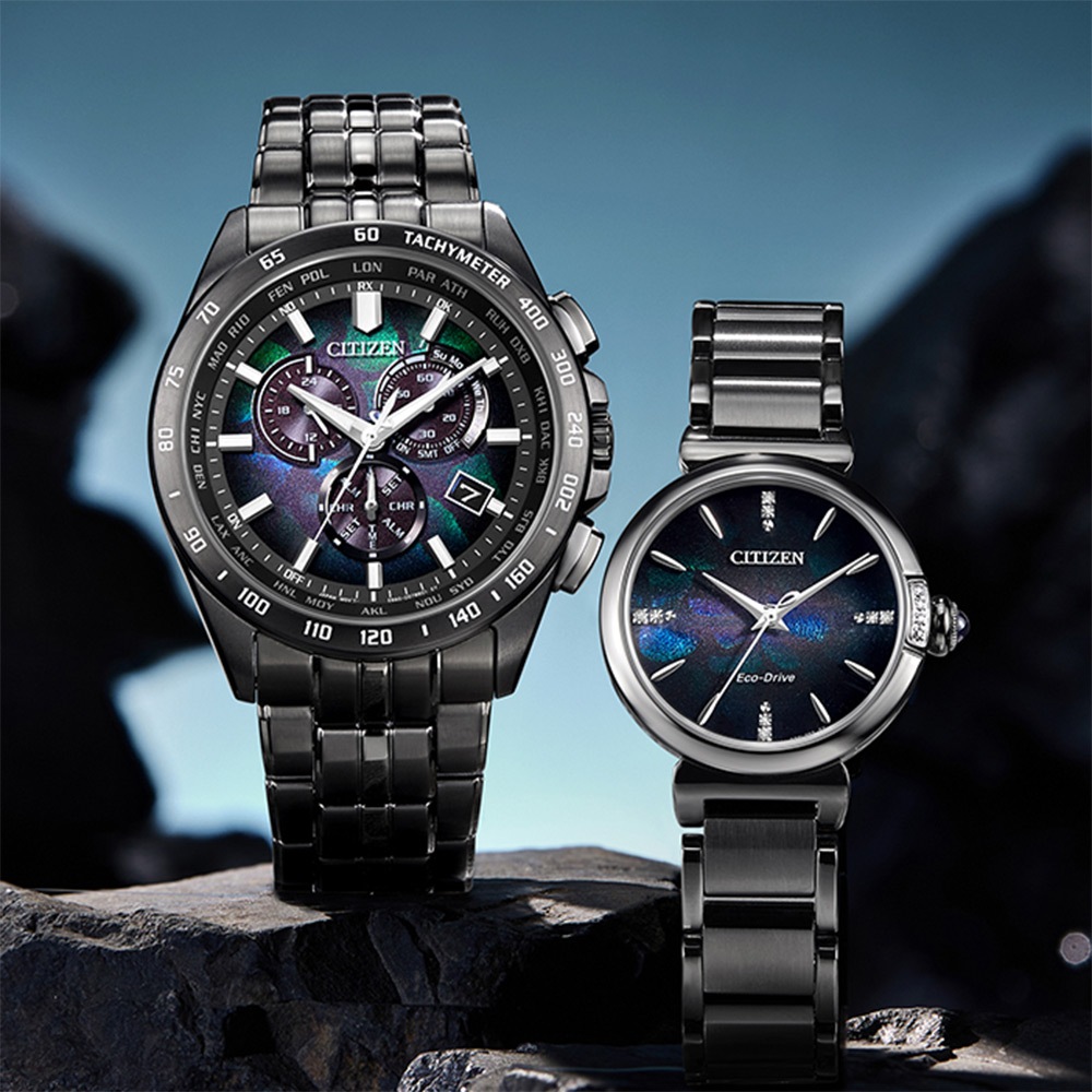 CITIZEN 星辰 100週年限量宇宙幻彩 L系列鑽石光動能女錶 EM1067-88E, , large