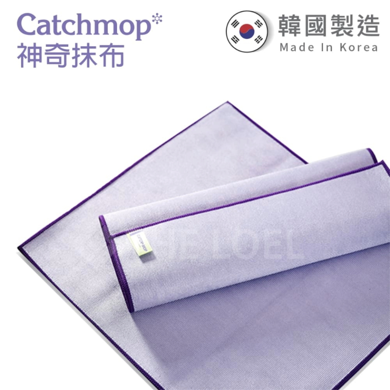 【THE LOEL】韓國神奇抹布系列- Catchmop 神奇玻璃抹布(1入裝)｜獨有3折特殊纖維設計清潔不留痕跡, , large