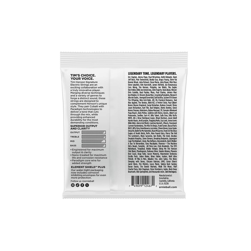 ERNIE BALL P03826 TIM HENSON PARADIGM 電吉他套弦【敦煌樂器】, , large
