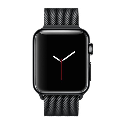Apple Watch MMFK2TA/A 智慧型手錶 ，38 公釐太空黑不鏽鋼錶殼搭配太空黑色米蘭式錶帶_ 全新珍藏版, , large