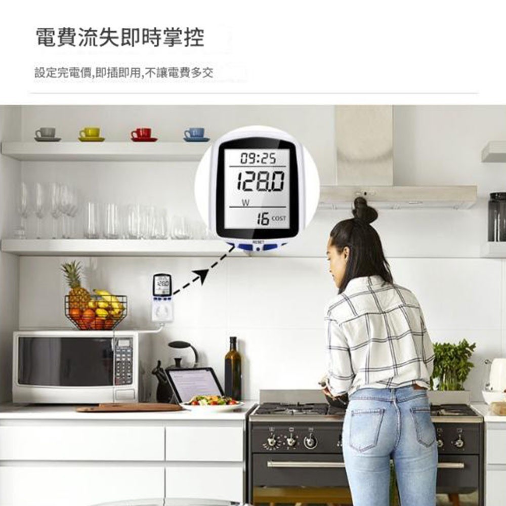 電力監測儀-3插110V, , large