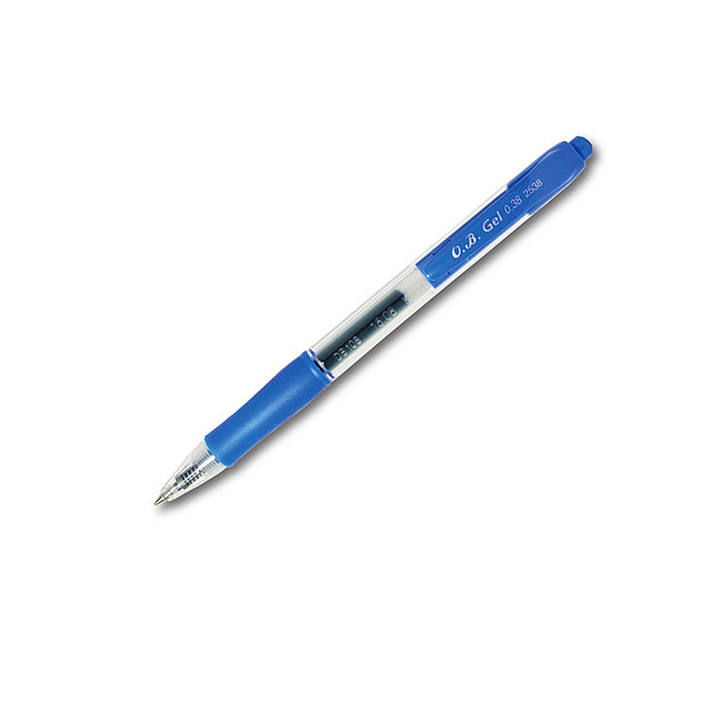 【O.B.】Gel 自動中性筆 0.38 mm 單色 12支 / 盒 OB-2538 - 多款可選, , large