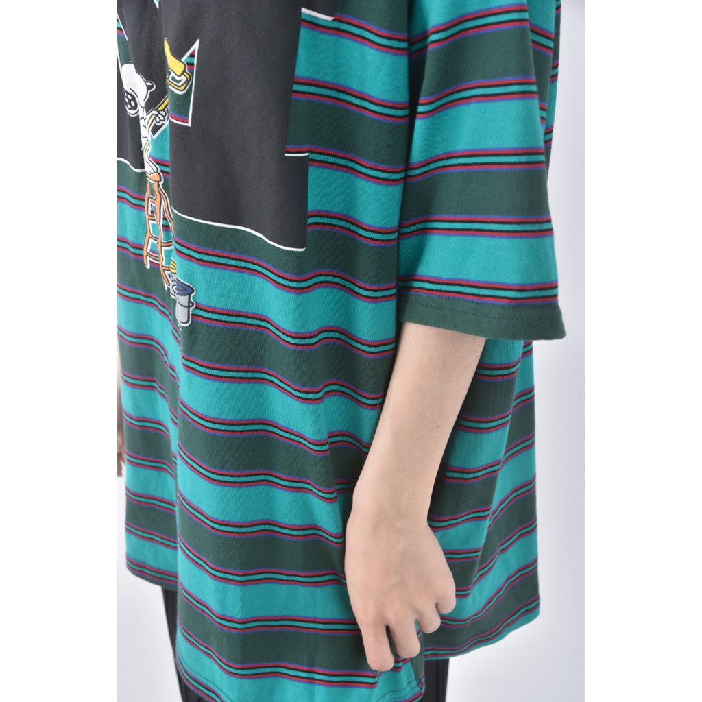 (XL) 質感史魯比綠色短袖上衣二手衣, , large