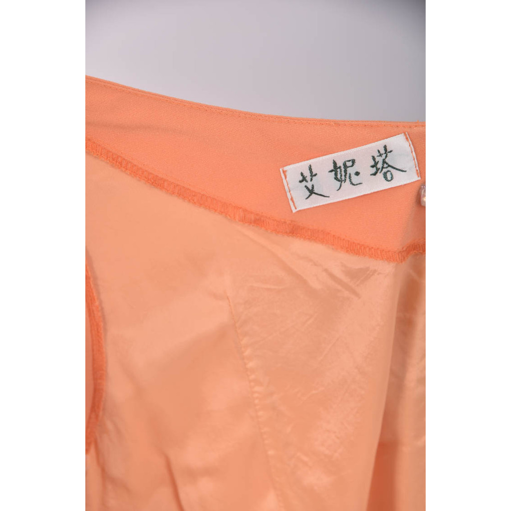 (S) 無袖橘色洋裝二手衣, , large