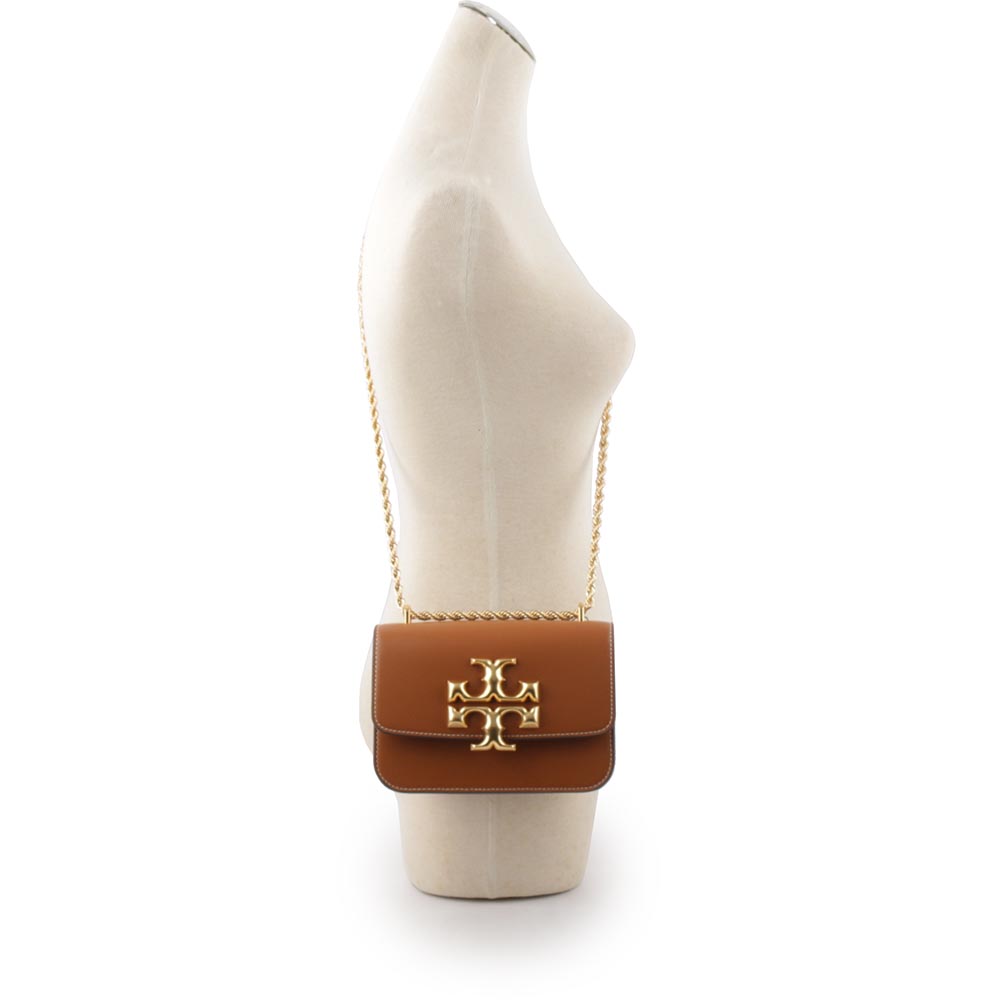 TORY BURCH Eleanor 大標誌翻蓋小款二用包/威士忌棕, , large