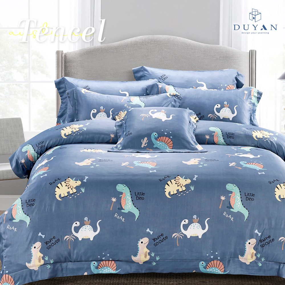 【DUYAN 竹漾】 奧地利天絲單人/雙人/加大床包鋪棉兩用被套組 / 多款任選 台灣製	, , large