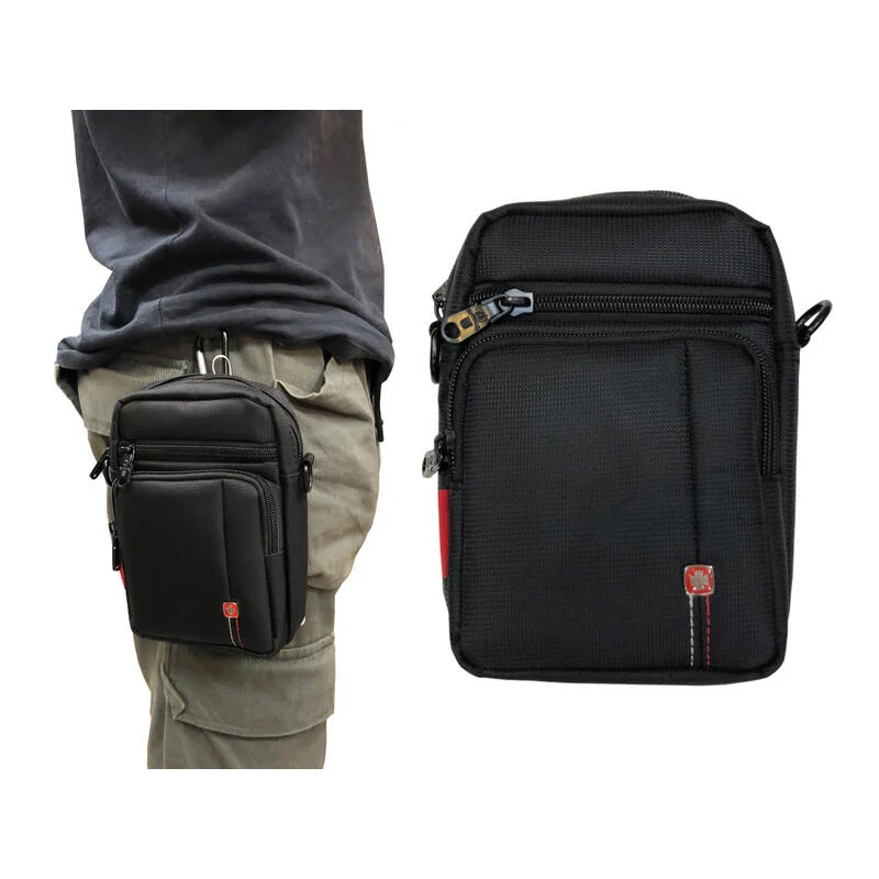 ~雪黛屋~SPYWALK 腰包小量容5.5吋機外掛式工具主袋+外袋共四層防水尼龍布SD9767, , large