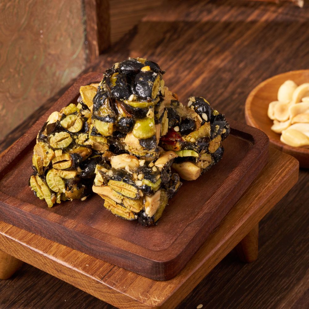 Black Soybean Peanut Brittle 3-Pack + 1 Bonus Pack | Sweet & Spicy Handmade Taiwan Gift【ChouChou Enterprise】, , large
