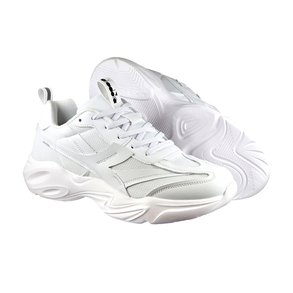 DIADORA迪亞多那 輕量時尚老爹鞋 男運動鞋 女運動鞋 男鞋 女鞋 休閒鞋 吸震 回彈 厚底 Q彈 乳膠鞋墊 黑 白, , large