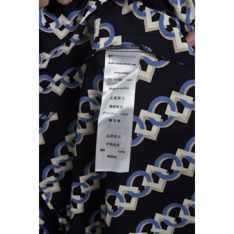 (M) kims boutique韓牌v領藍色洋裝二手衣, , large