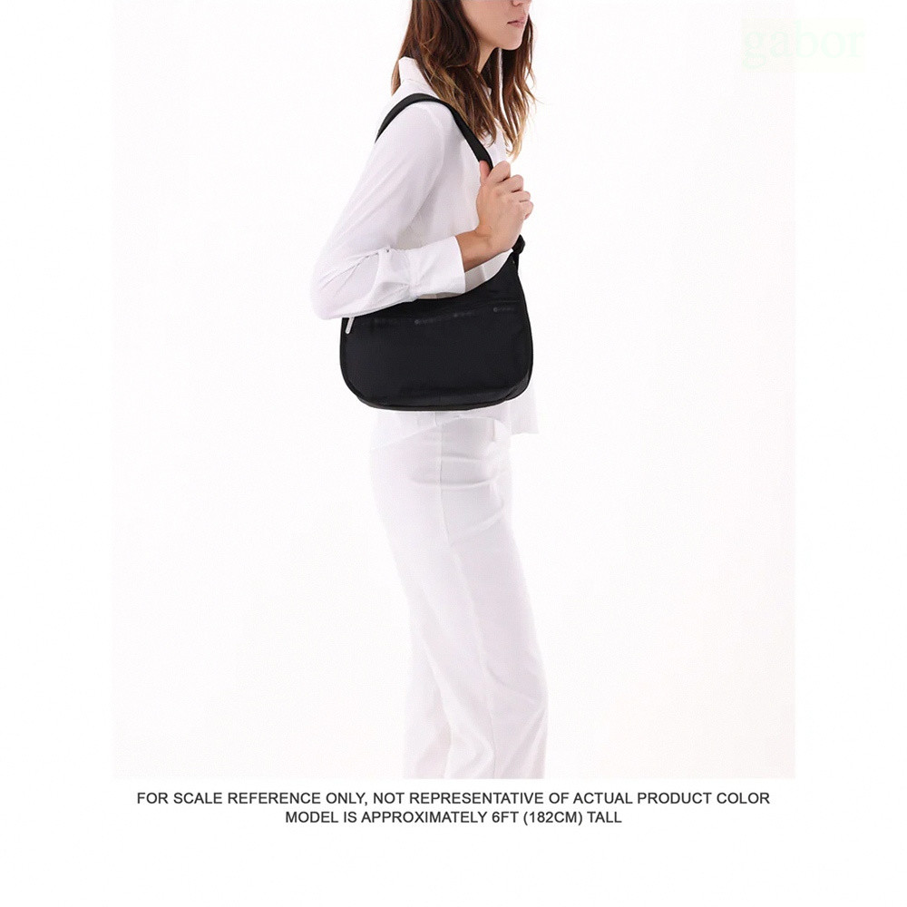 LeSportsac Classic Hobo 經典斜背包 送禮-夜幕灰, , large