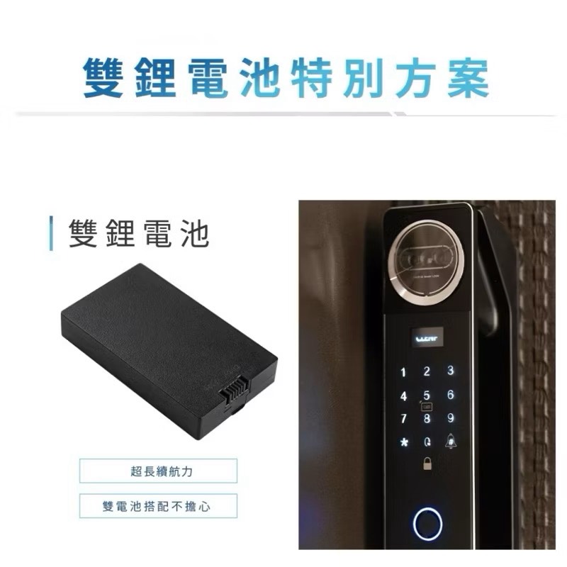 【Leo手機周邊專賣店】 CLENP 智能電子鎖 / CLP-F201 / 冰河藍 / 到府安裝私訊聊聊, , large