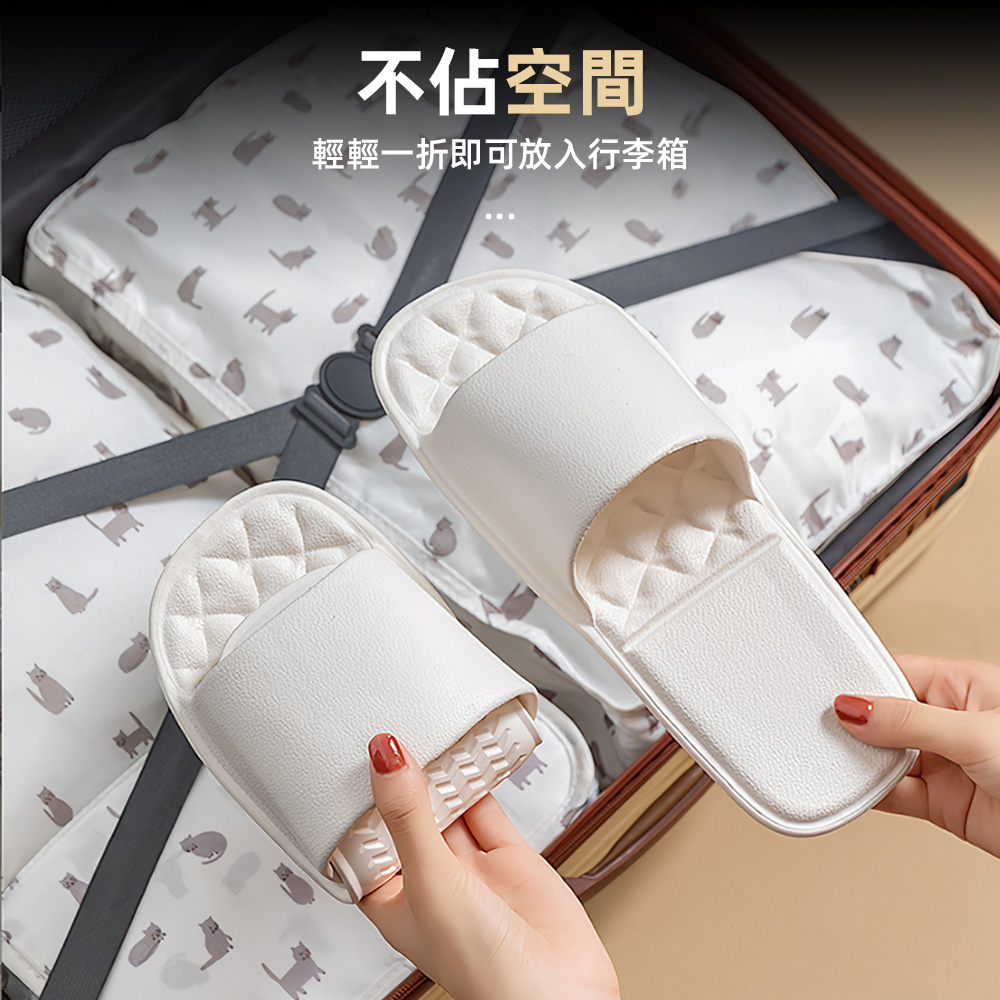【上手家居】折疊拖鞋 S 36-38碼(室內拖鞋/旅行拖鞋/飯店拖鞋/一次性拖鞋/摺疊拖鞋), , large