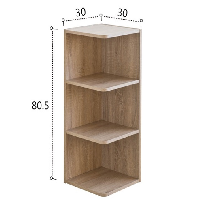 E1 three-tier corner cabinet, , large
