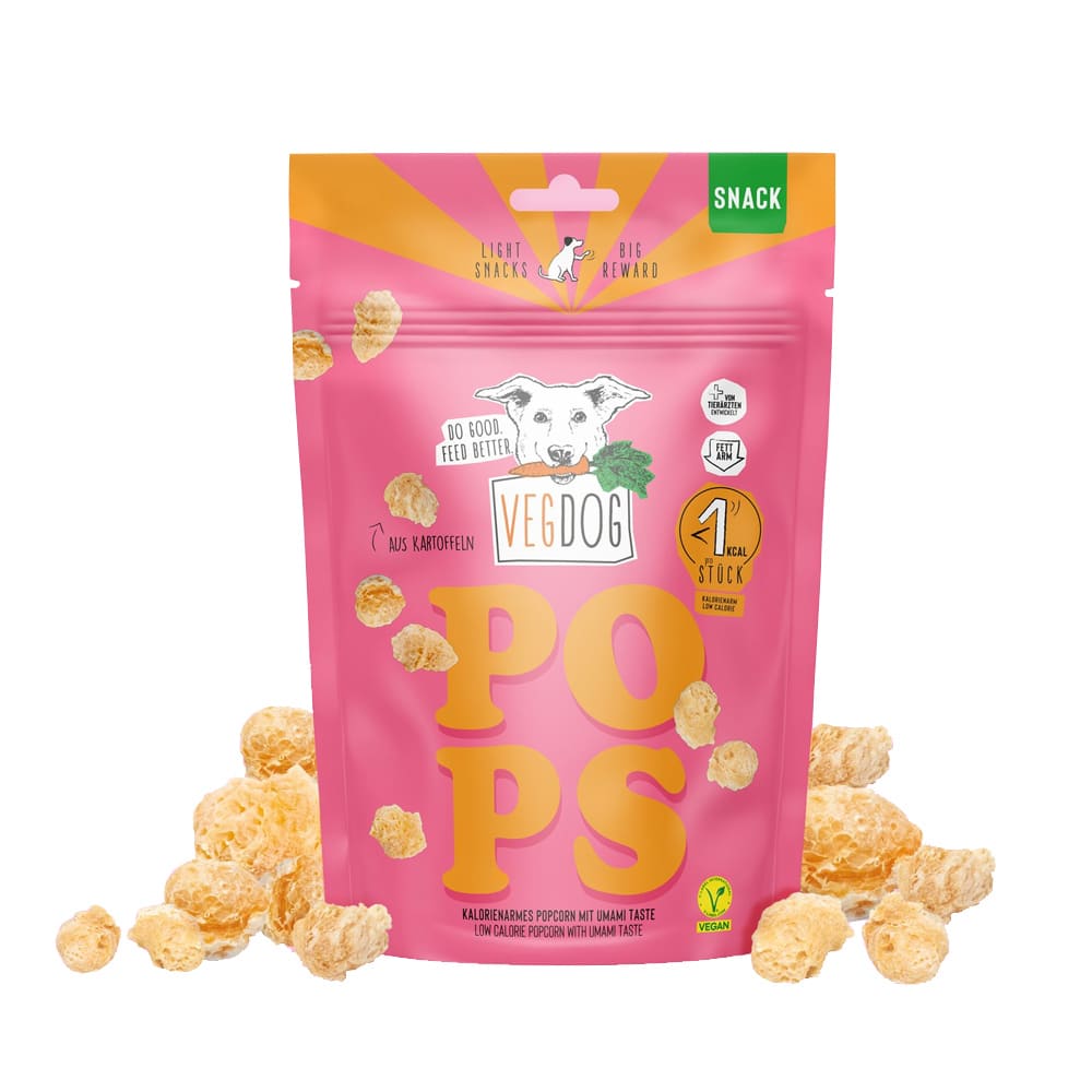 【倆寶貝精品館】VEGDOG德國蔬狗 狗狗低卡爆米花 20gｘ2包, , large