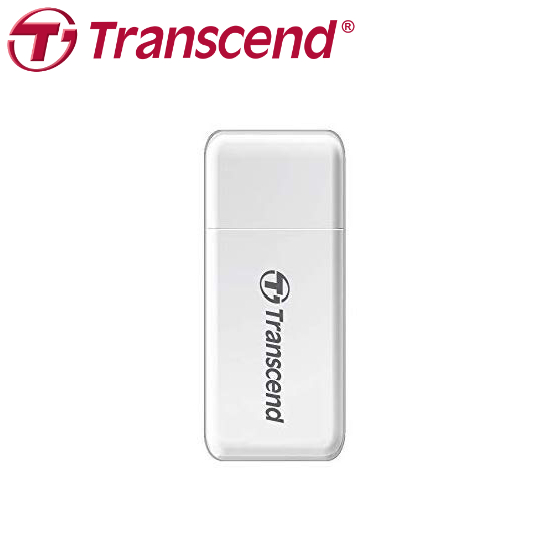 【Transcend】RDF5 白色 USB 3.1 micro SD SDXC SDHC 記憶卡 讀卡機, , large