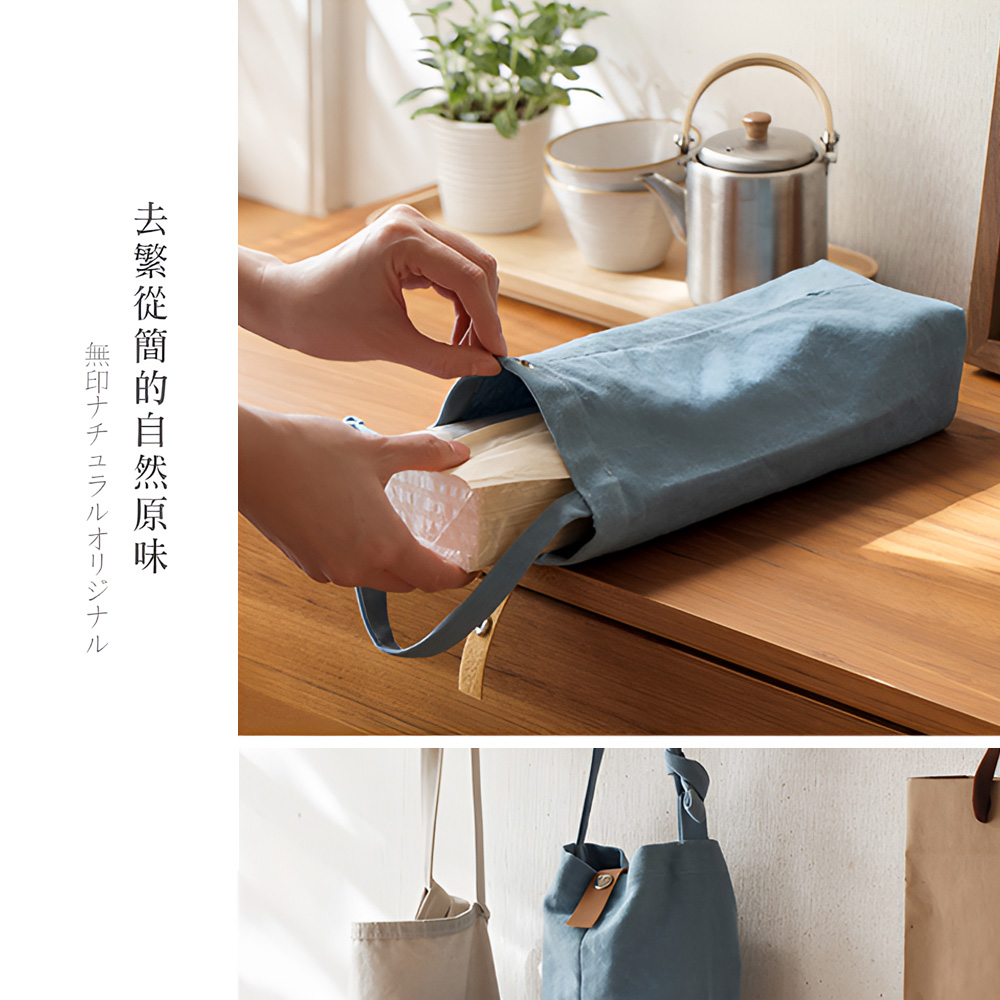 【上手家居】懸掛式衛生紙套 藍色(衛生紙盒/車用面紙盒/面紙套/紙巾盒/車用面紙套/衛生紙收納/衛生紙掛袋/吊掛面紙套), , large