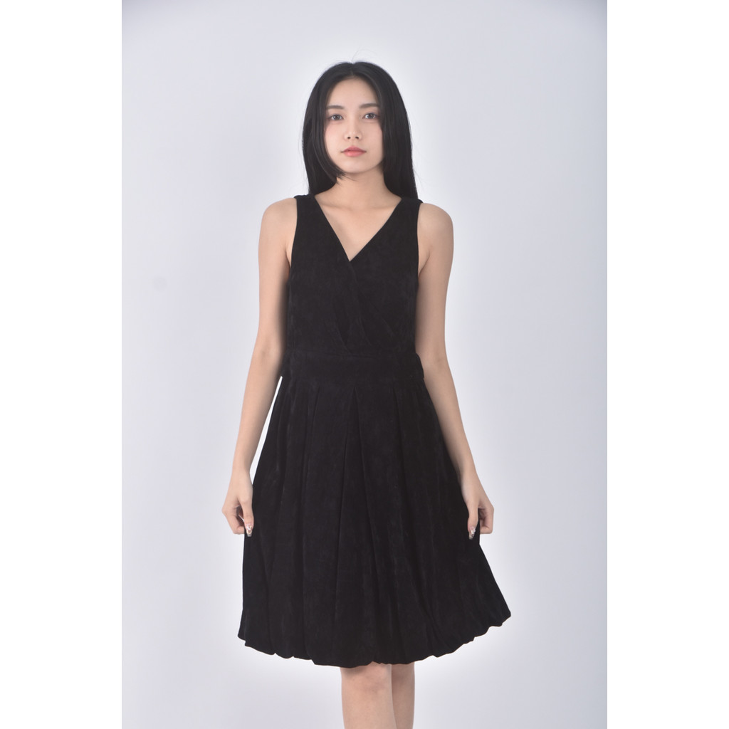 (M) fashion show質感無袖黑色洋裝二手衣, , large